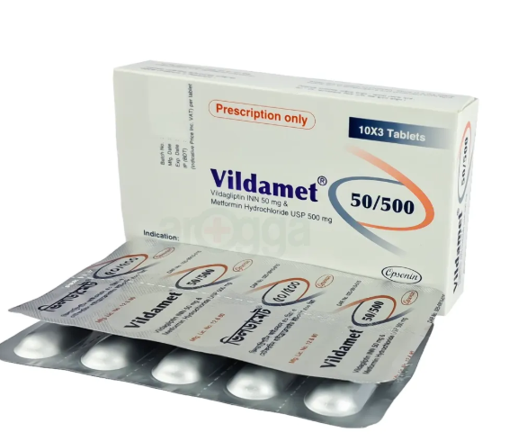Vildamet 500/50 -10 Tablets (1 Strip)