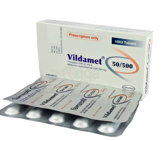 Vildamet 500/50 -10 Tablets (1 Strip)